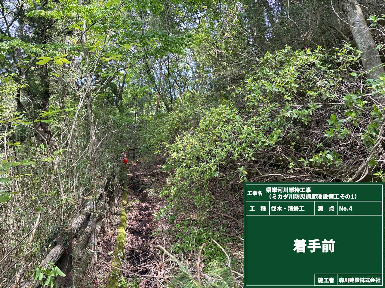 県単河川維持工事（ミカダ川防災調節池整備）