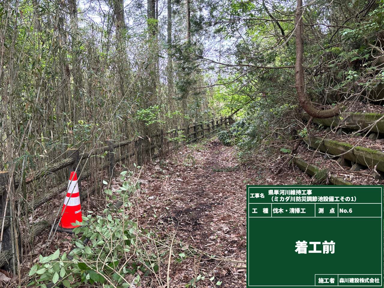 県単河川維持工事（ミカダ川防災調節池整備）